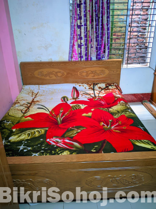 মালয়েশিয়ান কাঠের ডাবল খাট বিক্রয়